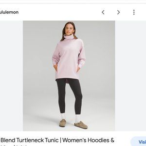 Lululemon Modal Blend Turtleneck Pink Medium